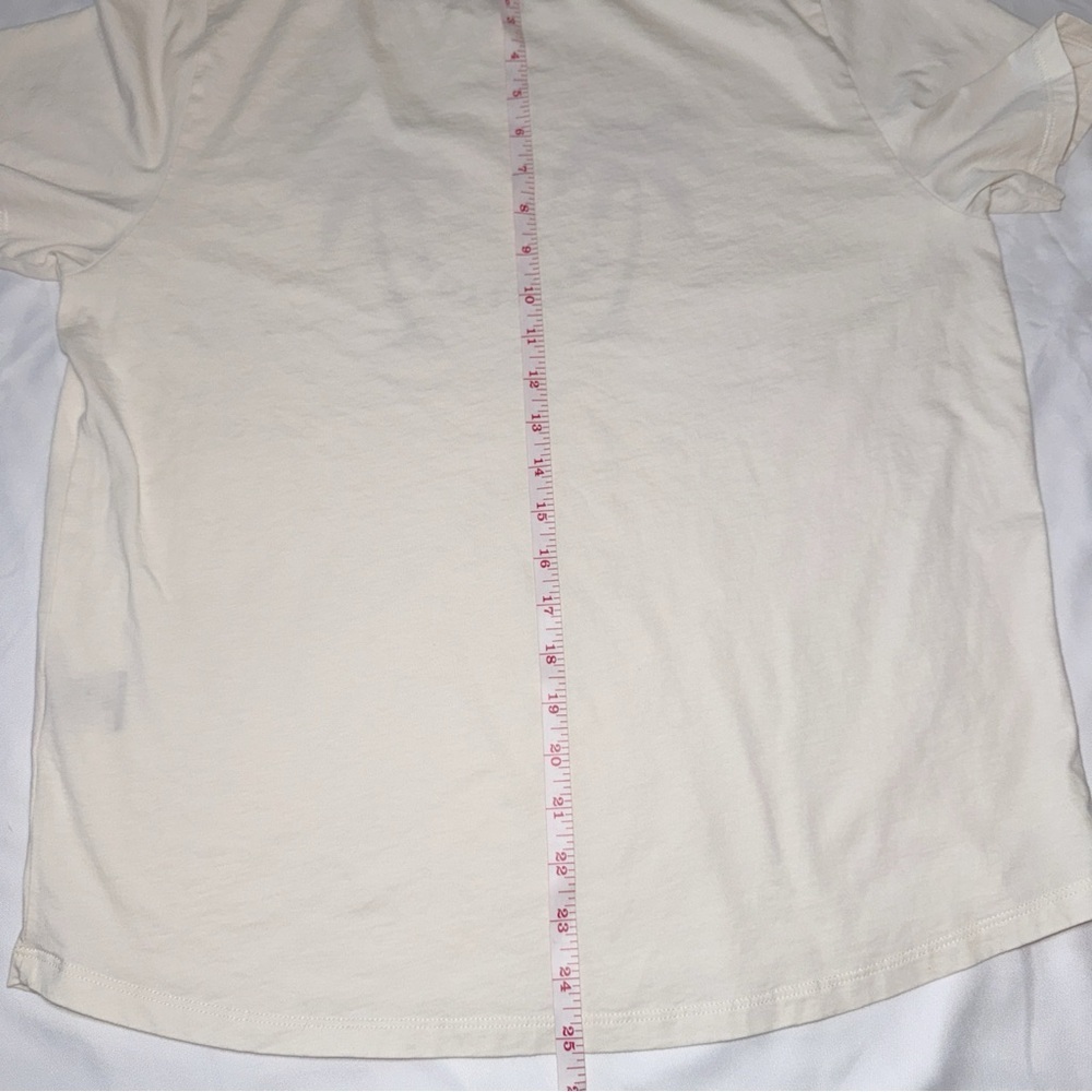 SOUTH PARADE Lola Round Neck Vacation Palm Off White Short Sleeve Tee Size L - Picture 6 of 8